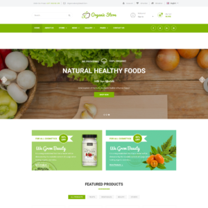 Organic Store - Food and Grocery Template